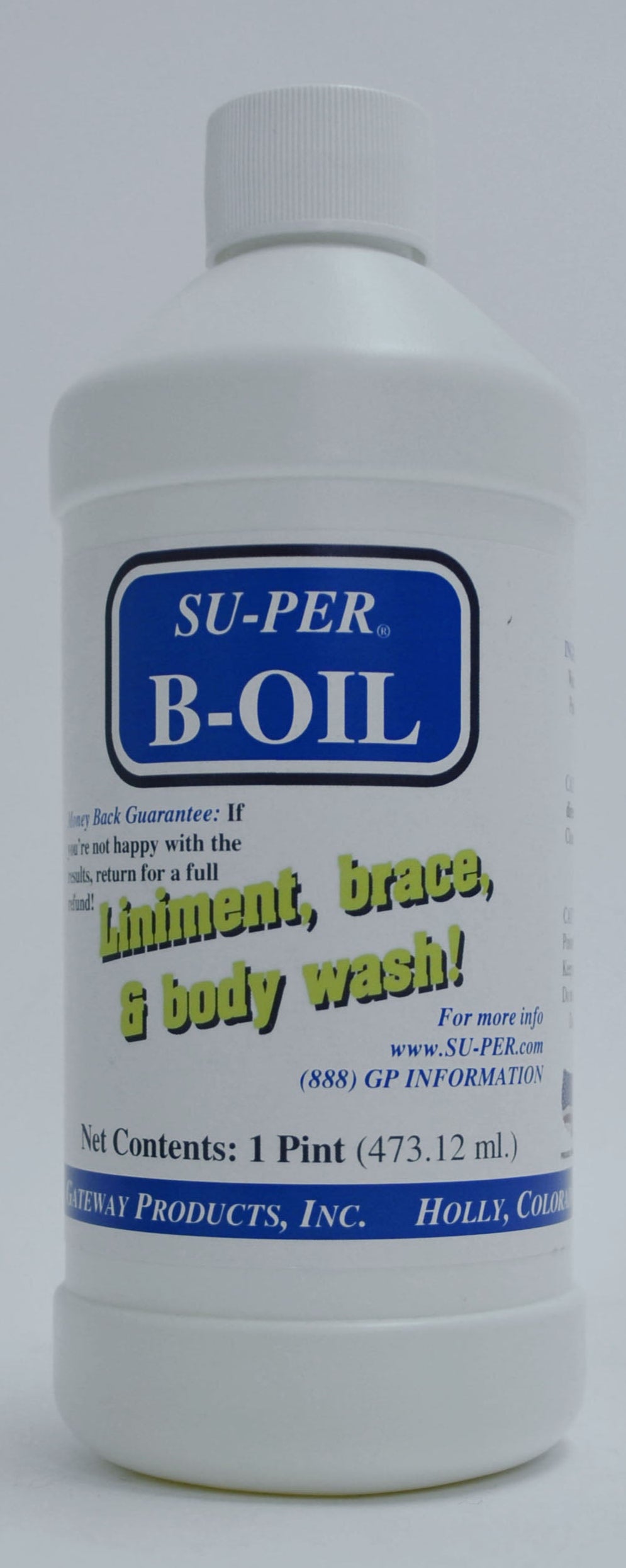 A bottle of B-Oil hair styling product, with label displaying the brand name and product type.