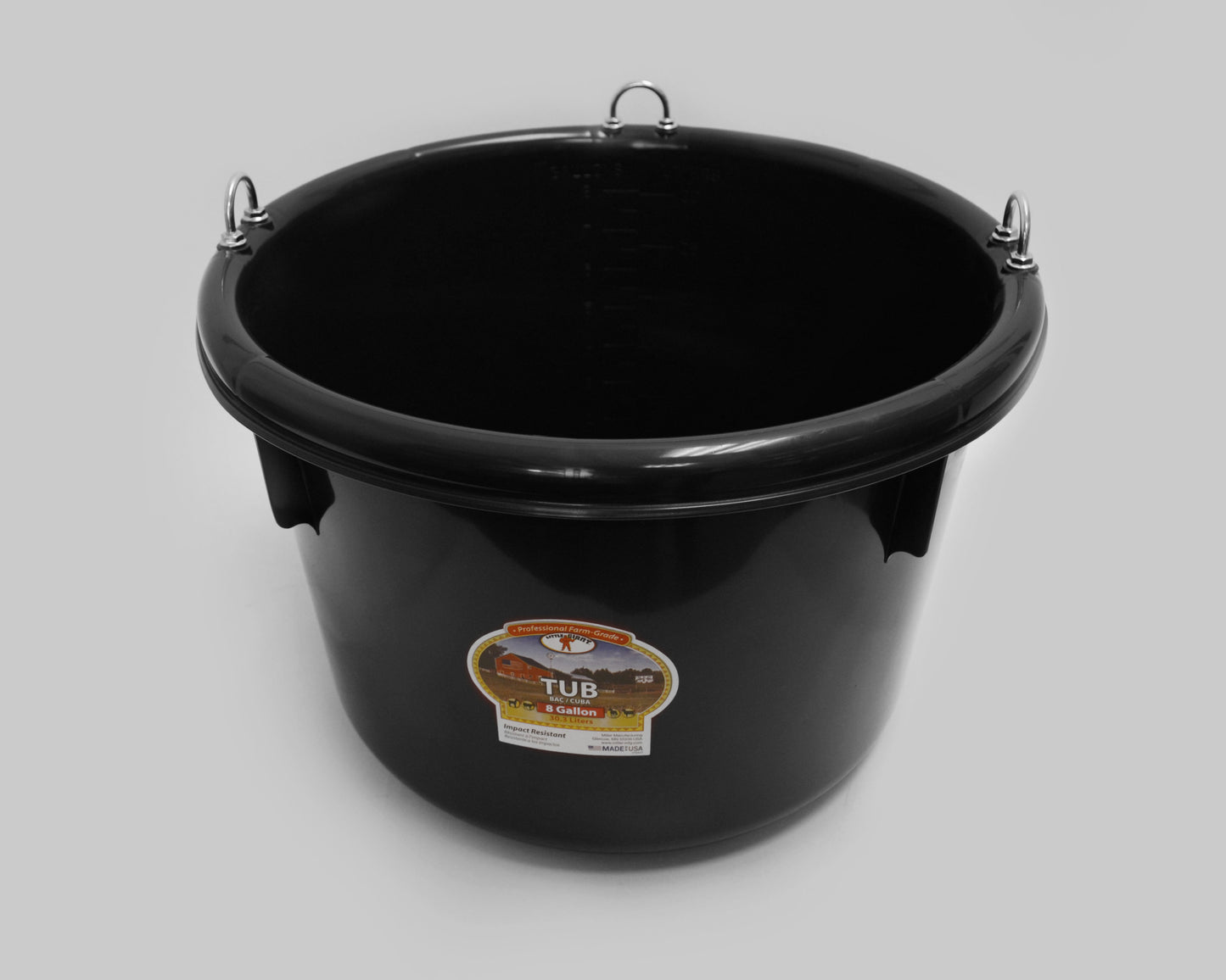 Feed Tub-Black : 8 gal 14096322