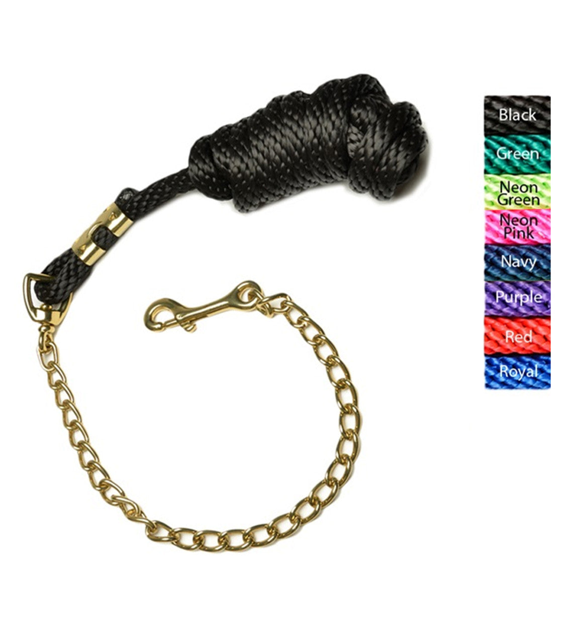 Nylon Lead Ropes w/chains-Various - 10396