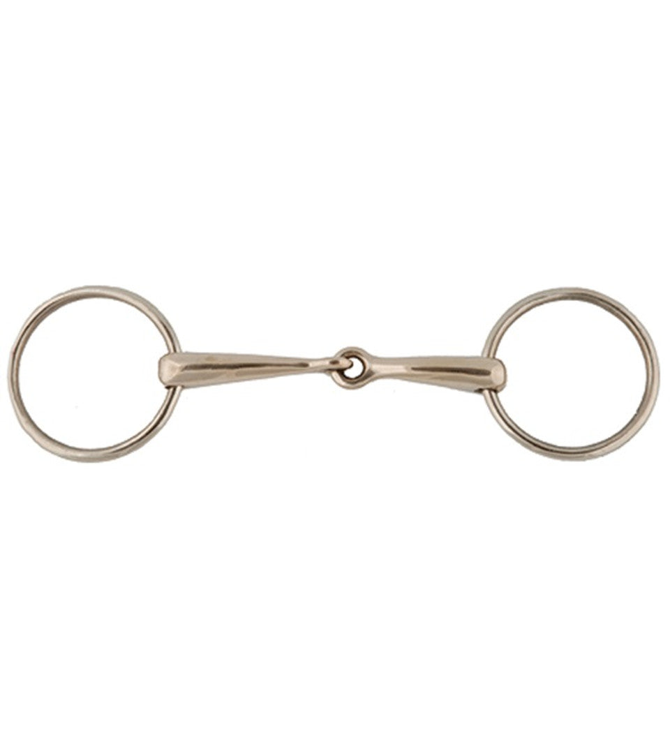 German Silver Loose Ring Snaffle Bit - 20124-5-1/2