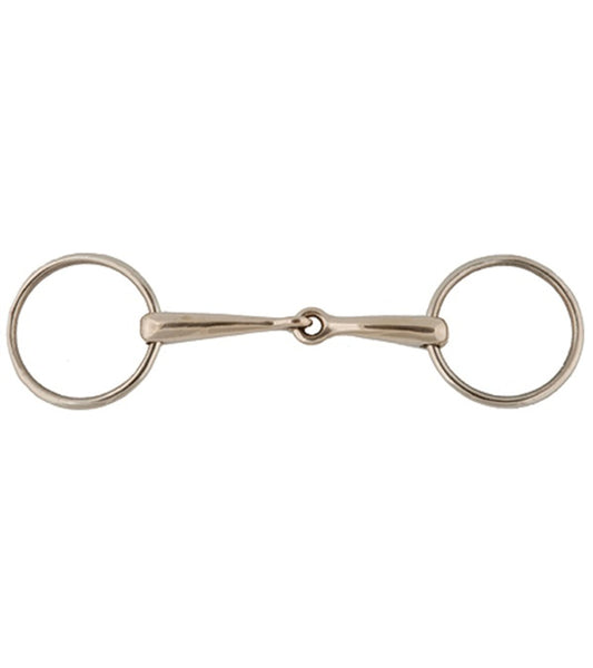 German Silver Loose Ring Snaffle Bit - 20124-5-1/2