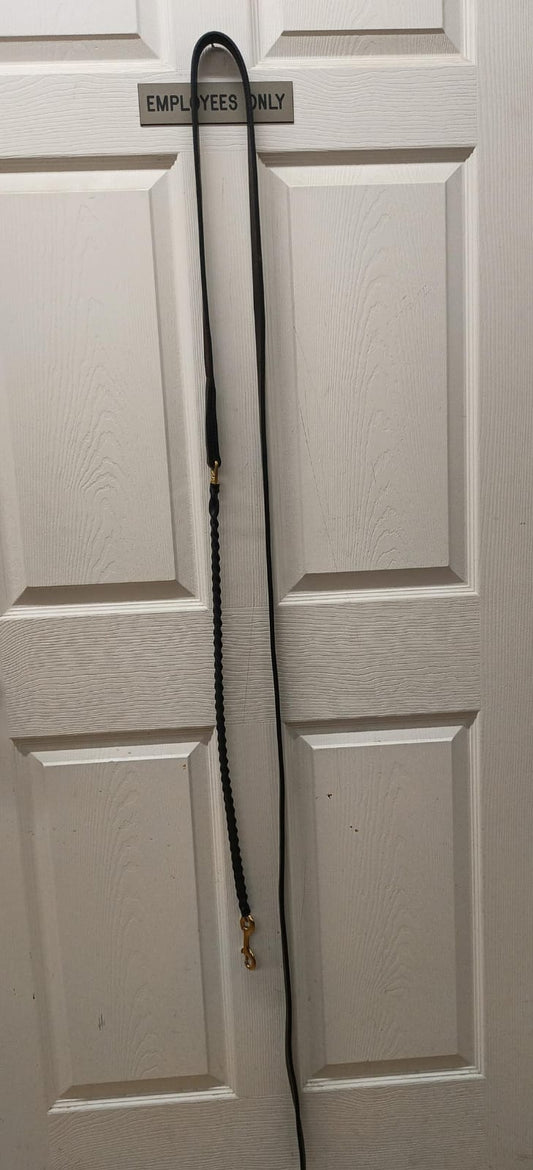 Leather Lead Chain W Shrink Tubeing
